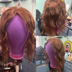 Auburn REAL HAIR topper